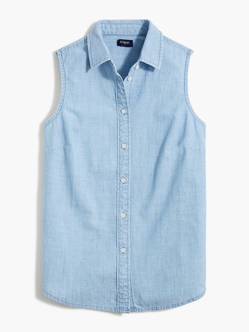J.Crew Sleeveless chambray button-up shirt in signature fit